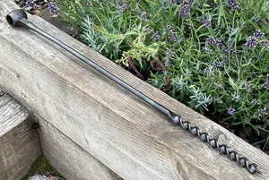 Vintage Mathieson 5/8" T Handled Hand Auger Drill Bit 24" Long Hole Boring Tool - Picture 1 of 8