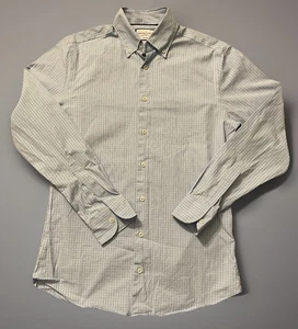 Charles Tyrwhitt Button Down Hemd blau grün kariert Slim Fit 15/34 Small JBHS - Bild 1 von 9