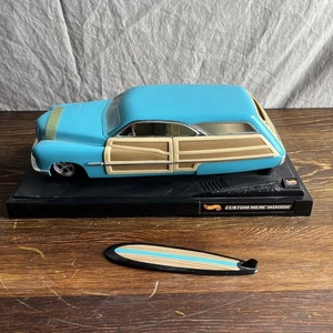 Hot Wheels 1950 Custom Merc Woodie Wagon 1:18 Scale Diecast Model Mercury Car - Picture 1 of 8