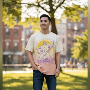 Neu mit Etikett Junk Food Clothing Incredible Hulk Sunset Grafik-T-Shirt für Herren - Größe S - Bild 1 von 5