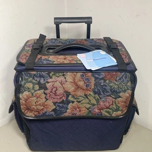 JoAnn Fabrics Sew Essentials Rolling Quilting Case Paisley Storage Bag Organizer - Foto 1 di 9