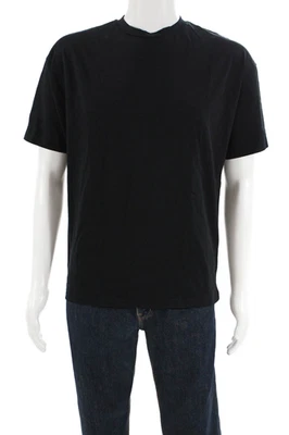 Camiseta masculina manga curta 90% algodão preto tamanho extra pequeno - Imagem 1 de 4