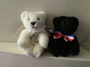 Merrythought zwei Teddybären Peace & Hope mit Etikett - Bild 1 von 2