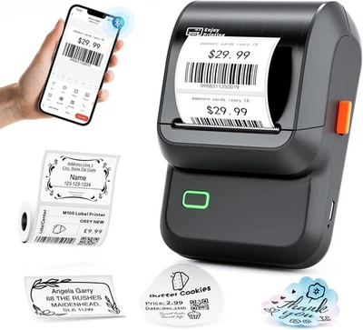 Bluetooth Label Maker M100 with Tape – Perfect for Small Business Label Printing - Image 1 of 4