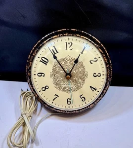 Raro Reloj de Pared Westclox Spice Antiguo Cobre S13-G De Colección 1966-1968 MCM Funciona - Imagen 1 de 5