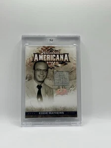 2008 Donruss Playoff Eddie Mathews Baseball Americana /100 #BA-47 - Bild 1 von 2