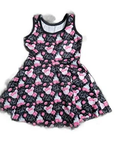 Disney Girls Minnie/Mickey Best Day Ever Print Dress, Size 2T - Picture 1 of 1