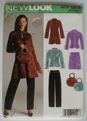 SIMPLICITY #6519 MISSES SIZES 10-22 JACKET TOP SKIRT PANTS PURSE PATTERN UNCUT - Image 1 of 3
