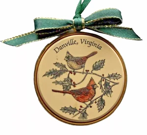Danville Virginia Christmas Ornament Cardinals - Picture 1 of 2