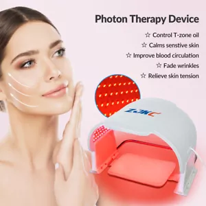 ZJKC 7Colors Led Light Therapy Masks Beauty Device for Face Anti-Aging Whitening - Picture 1 of 12