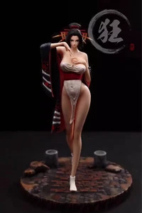 One Piece Nico Robin 1/8 Resin IN kimono Painted Gilr Cast Off Figure White - Picture 1 of 5