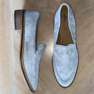 Mocasines de gamuza para mujer 11 tacón bajo sin cordones azul Susina clásico preppy primavera - Imagen 1 de 11