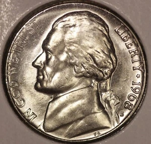 1968 S Jefferson Nickel Choice Stempelglanz! (1 Münze) - Bild 1 von 2