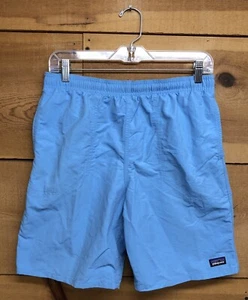 Patagonia Bathing Suit Baggie Shorts Swim Trunks Boys Size 2XL Solid Blue - Picture 1 of 11