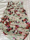 Meadow Rue By Anthropologie Floral Sleeveless Blouse - Us Size 10 Nwt