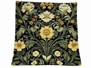 William Morris Abstraktes Blumendesign Überwurf Kissenbezug Wohnkultur 18x18 Zoll - Bild 1 von 5