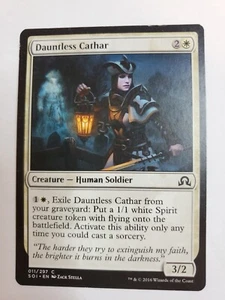 MTG Magic The Gathering Card Dauntless Cathar Creature Human Soldier White - Picture 1 of 2