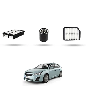 HOFFCAR Kit tagliando - 3 filtri per Chevrolet Aveo 1.2 62kw dal 2008 al 2012 - Imagen 1 de 4