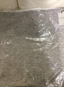 West Elm Sweater Pillow Cover NWT! 24x24 Pewter Gray - Picture 1 of 2