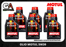 OLIO MOTORE MOTUL 8100 X-CLEAN + 5W30 C3 6 LITRI ACEA C3 vw 504 00 507 00 LL 04