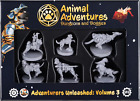 Animal Adventures: Dungeons And Doggies Adventures Unleashed Roleplaying Miniatu