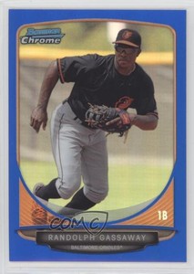 2013 Bowman Draft Picks Chrome Blue Refractor /99 Randolph Gassaway #BDPP89