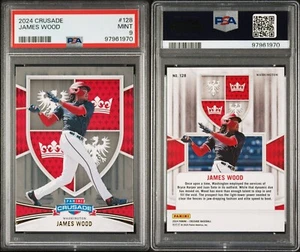 2024 Panini Crusade - #128 James Wood (RC) PSA 9 Mint - Picture 1 of 1