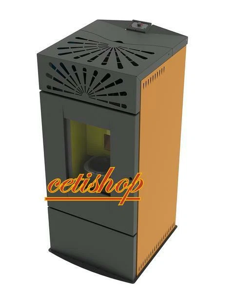 STUFA A PELLET ANSELMO COLA EASY CUOIO 6. POTENZA TERMICA 6 KW X AMBIENTI DI ... - Immagine 1 di 1