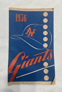 1956 NEW YORK GIANTS Official Program & Score card • Very Clean • HTF • VINTAGE - Picture 1 of 12