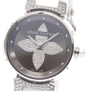 LOUIS VUITTON Tambour Forever Q121F diamond gray Dial Quartz Ladies Watch_871285 - Picture 1 of 6