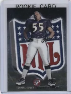 TERRELL SUGGERS ROOKIE CARD 2003 Topps Pristine RARA #'d SP RC Baltimore Ravens - Foto 1 di 2