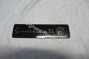Alfa Romeo Giulietta Ti anni 1959/1961 Placca Scritta cruscotto plate emblem - Imagen 1 de 3