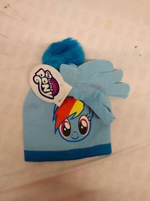My Little Pony Hat Beanie and Gloves Set Kids -NEW-g51 - Image 1 of 2