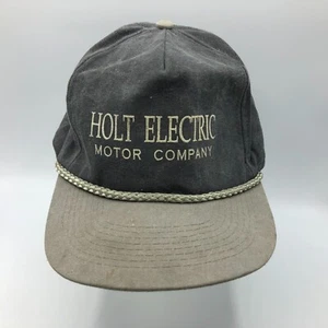 HOLT ELECTRIC MOTOR CORP Snapback Baseball Cap Hat Advertising  Vintage - Picture 1 of 16