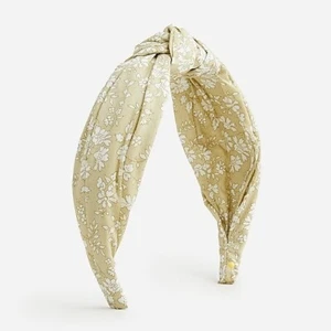 J Crew Knot headband in Liberty® print Cotton Ivory Green Fall Floral - Picture 1 of 1