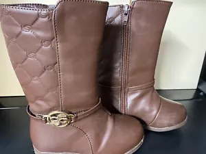 Bebe Girls Toddler Riding Boots Brown Size 9 - Picture 1 of 2