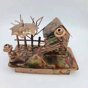 Berkeley Designs Metal Seesaw Music Box Plays "Its A Small World" Vintage - Picture 1 of 9