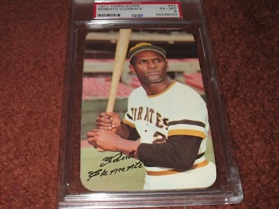 1971 Topps Super #37 Roberto Clemente PSA EX-MT 6 ~Pittsburgh Pirate Hofer! - Image 1 of 4