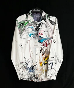 Robert Graham PEYOTE Embroidered $328 Large NWT Classic Fit FREE SHIP L - Picture 1 of 11