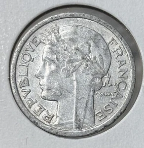 1957 B France 1 Franc One Aluminum - Picture 1 of 2