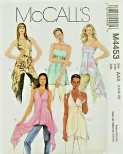 McCalls M4453 Misses Sommer Tank Tops Tunika Nähmuster Taschentuch Saum 4-10 - Bild 1 von 3