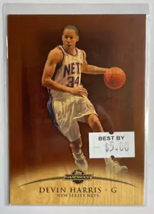 Devin Harris 2008-09 Topps Hardwood Mahogany Wood #49 New Jersey Nets #'d /75 - Picture 1 of 2