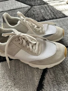Sorel Kinetic Lite Lace Up Walking Gym Shoes Sneakers Cream Beige Womens Size 9 - Picture 1 of 7