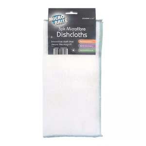3x Micro Brite Küche Haus Reinigung Trocknen Mikrofaser Geschirrtücher saugfähig - Bild 1 von 2