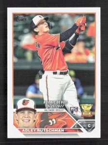 Adley Rutschman 2023 Topps Aggiornamento Rookie Debutto US180 - Foto 1 di 2