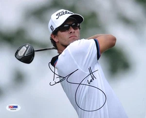 ADAM SCOTT SIGNED AUTOGRAPHED 8x10 PHOTO THE MASTERS CHAMPION PSA/DNA - Picture 1 of 2