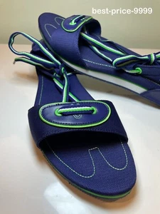 Puma Women's Sandals - Size 9 - Alexandria Navy Leather Lace-Up - New - Picture 1 of 11