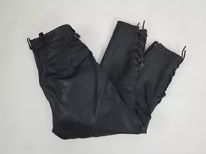 Hein Gericke Motorradhose Lederhose Gr 46 Herren unten m. Schnürung vintage 1999 - Bild 1 von 22