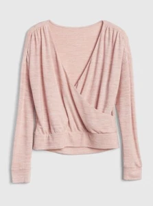 Gap Softspun Wrap Top Rosa Donna Tg XS + Omaggio - Foto 1 di 1