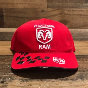Vintage Dodge Ram Mütze Strapback Cap Herren rot 2002 karierte Flagge Trucks - Bild 1 von 11